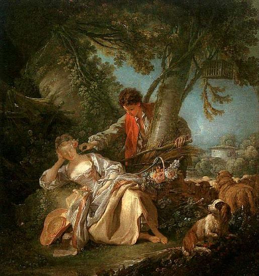 Francois Boucher The Interrupted Sleep oil painting image